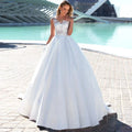 New Arrival White/Ivory Ball Gown Wedding Dress Robe De Mariee Cap Sleeve Beading Applique Wedding Dresses for Bride by payinti