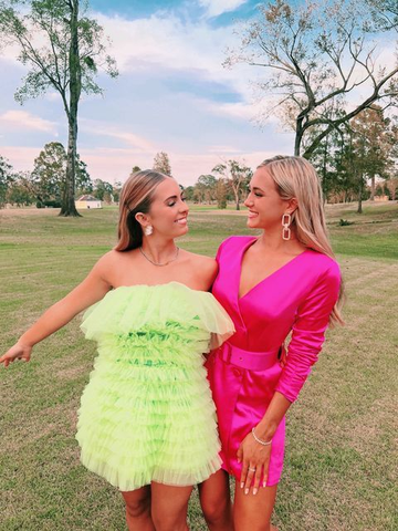 Green Homecoming Dress Graduation Dress Party Dress Y2047
