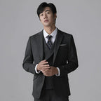 Men's Slim Fit Tuxedo Suit | 3-Piece Formal Wedding & Evening Wear Set by 男装