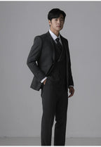 Men's Slim Fit Tuxedo Suit | 3-Piece Formal Wedding & Evening Wear Set by 男装