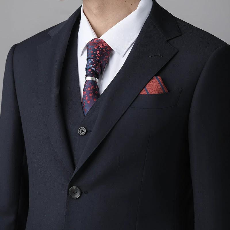 High end customized dress hall men's wedding suit wool high-end craftsmanship suit set tailor-made by 男装