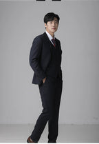 High end customized dress hall men's wedding suit wool high-end craftsmanship suit set tailor-made by 男装