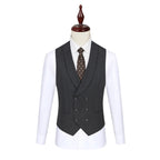 Men's black flat collar suit jacket, exquisite groom's suit, wedding suit, formal dress, groomsman's suit customization by 男装