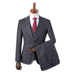 Striped suit men's suit business formal groomsman's suit wedding suit groom's suit jacket men's short drama suit by 男装