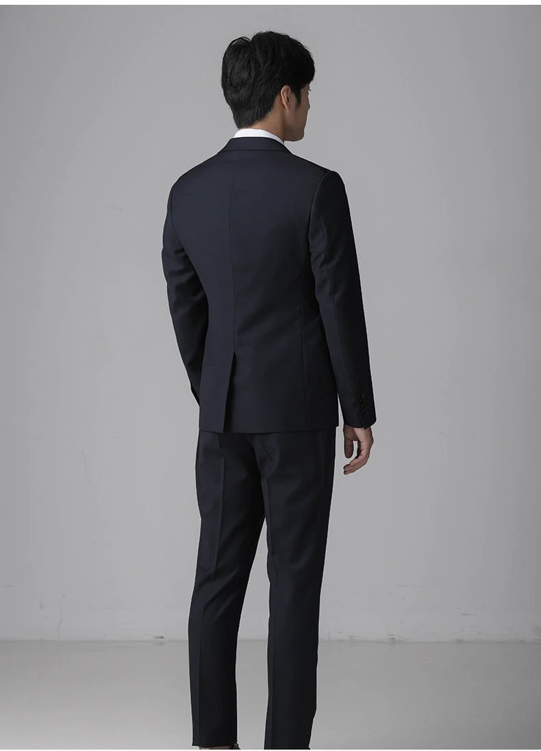 High end customized dress hall men's wedding suit wool high-end craftsmanship suit set tailor-made by 男装