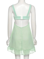 Green A-line Mini Homecoming Dress Backless Party Dress Y2510 by simplepromdress