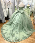 Bow Back Quinceanera Dresses Off Shoulder Ball Gown For 15th Birthday Party Y7248 by simplepromdress
