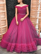 Charming Off The Shoulder Tulle Ball Gown,Princess Dress Y6193 by simplepromdress
