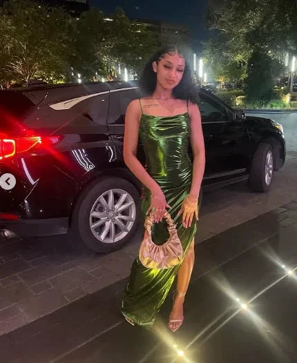Chic Sheath Evening Dress For Black Girls Y4337 by simplepromdress