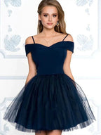 Off the Shoulder Homecoming Dresses SYH72 by vivymakudress
