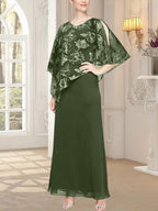 Long Glitter Mesh Dress with Novelty Asymmetric Overlay Bodice