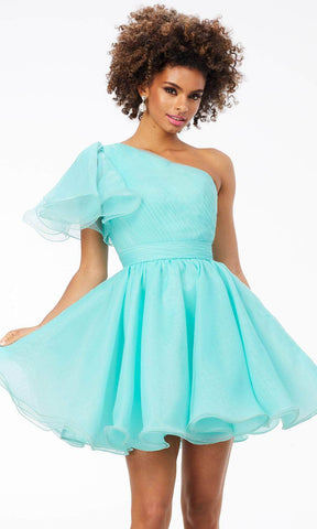 Cocktailkleid mit einem Flatterärmel SYH108