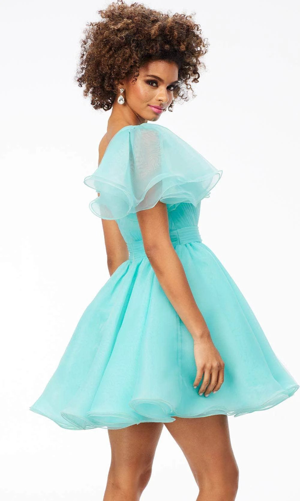 One Flutter Sleeve Cocktail Dress SYH108 by vivymakudress