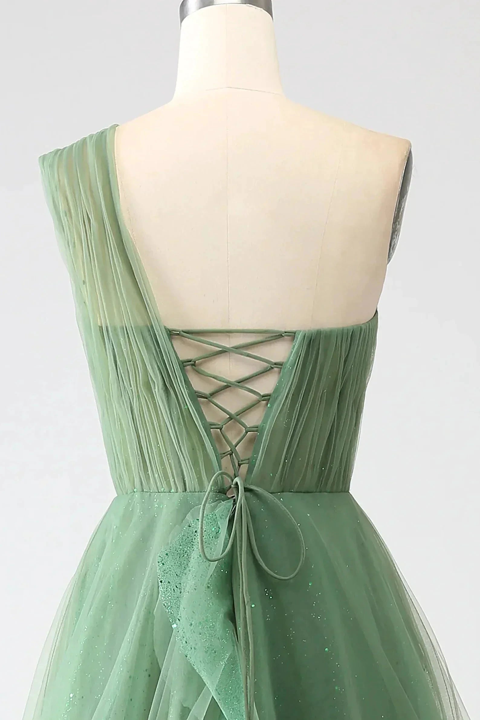 One Shoulder Prom Dress A Line Evening Dress SYP183 by vivymakudress