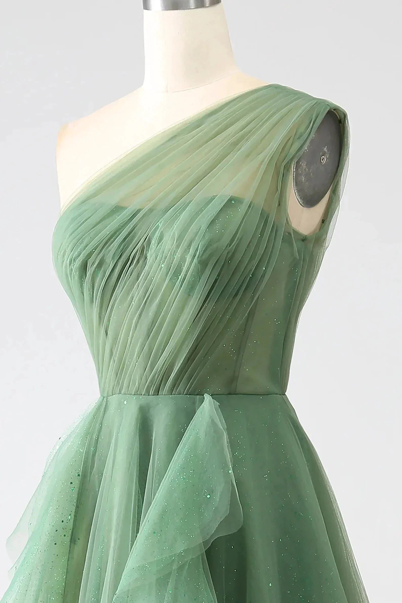 One Shoulder Prom Dress A Line Evening Dress SYP183 by vivymakudress