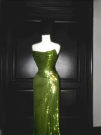 Unique Strapless Green Sequin Prom Dress Long Mermaid Evening Dress Y8659 by simplepromdress