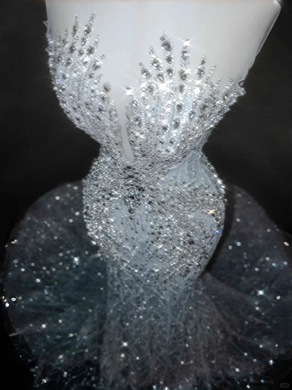 Romantic White Tulle Sequin Beaded Mermaid Wedding Dress,Long Prom Evening Dress Y8667 by simplepromdress