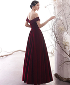 Simple Burgundy Long Prom Dress Burgundy Evening Dress Y1428 by simplepromdress