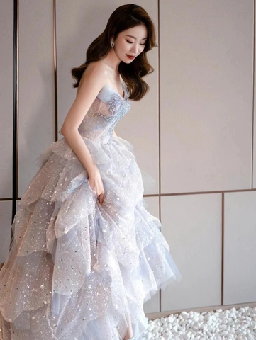 Lujoso vestido de fiesta brillante, vestido de quinceañera, vestido de princesa, Y2403