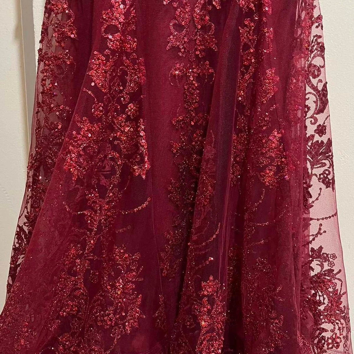 Charming Red Mermaid Lace Appliques Prom Dress,Evening Dress Winter Dance Dress Y4345 by simplepromdress