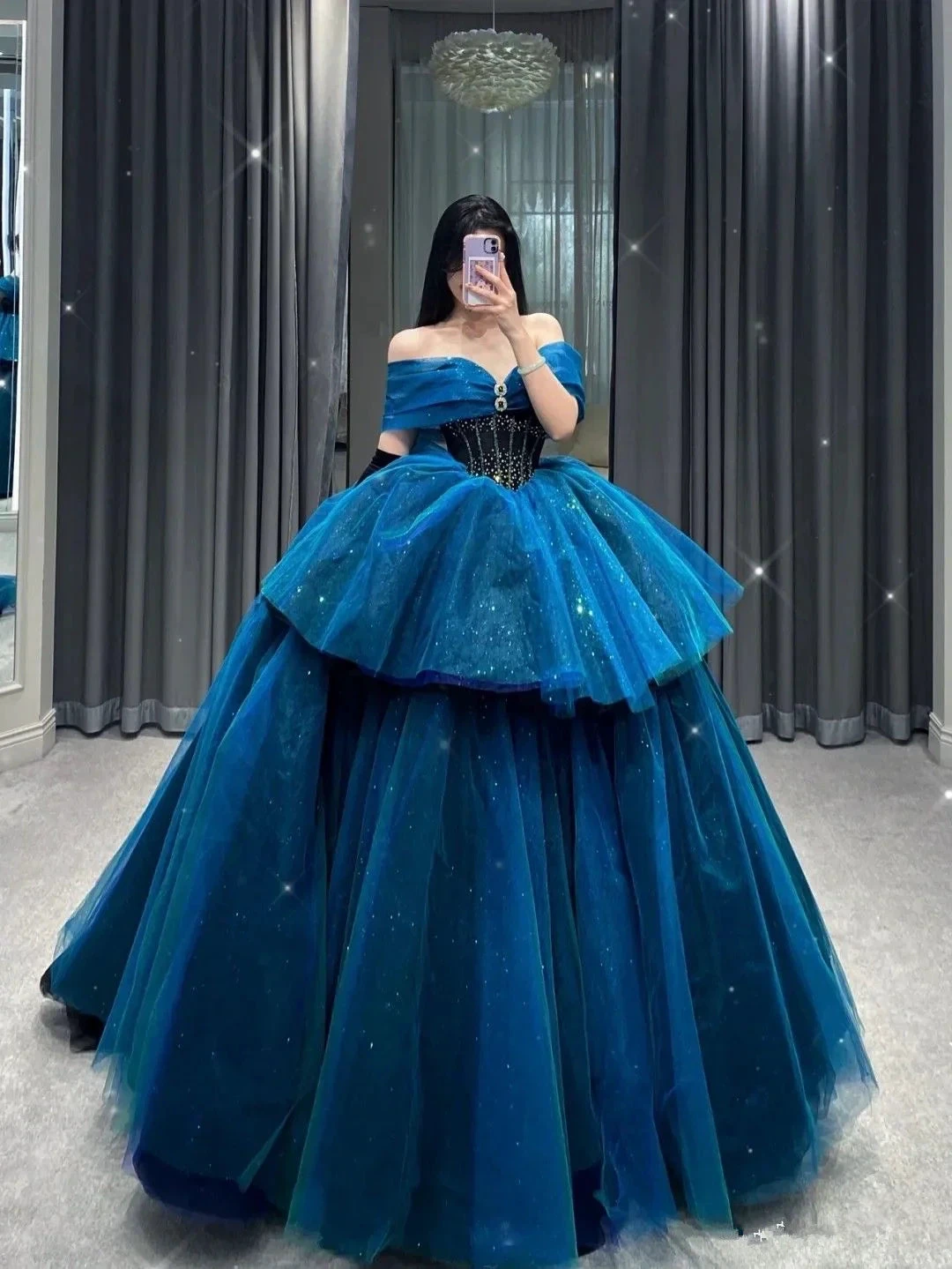 Fantastic Off The Shoulder Ball Gown,Princess Dress,18th Birthday Party Dress Y4385 by simplepromdress