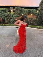 Glitter Royal Blue Mermaid Prom Dress Royal Blue Evening Dress Y5629 by simplepromdress