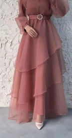 Charming A-line Long Sleeves Evening Dress Y5812 by simplepromdress