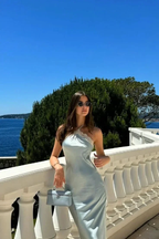 Sexy Halter Satin Lace Party Evening Dress Y8169 by simplepromdress