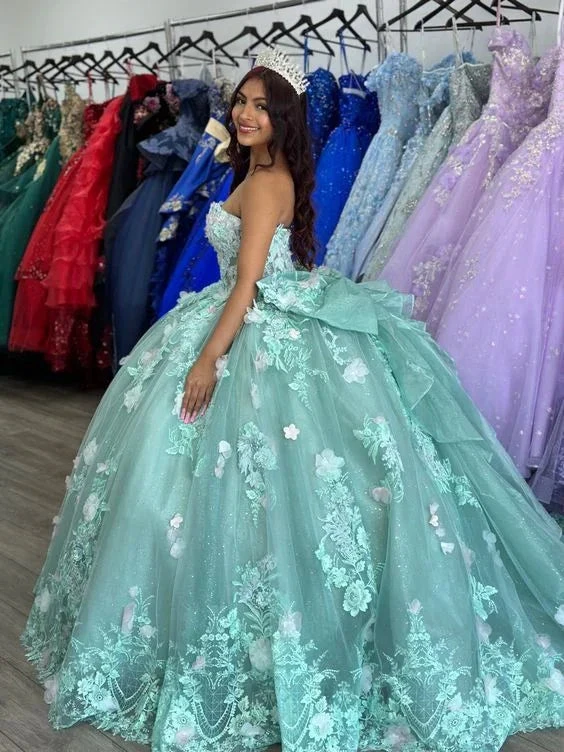 Sage Quinceanera Dress Ball Gown Sweet 16 Dress Y7036 by simplepromdress
