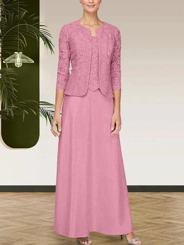 Glitter Lace & Satin Skirt Jacket Dress with Open Jacket by Dreamylily