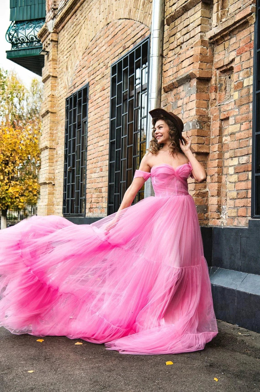 Pink tulle dress & Pink birthday dress 2025 SY035 by vivymakudress