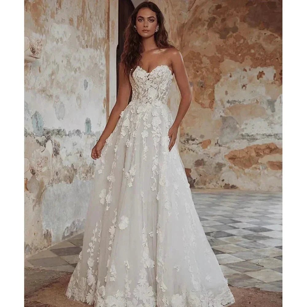 Pretty Gorgeous Off Shoulder Sleeveless Court Train Mermaid Wedding Dresses Romantic Sweetheart Princess Bridal Gown Customize by payinti