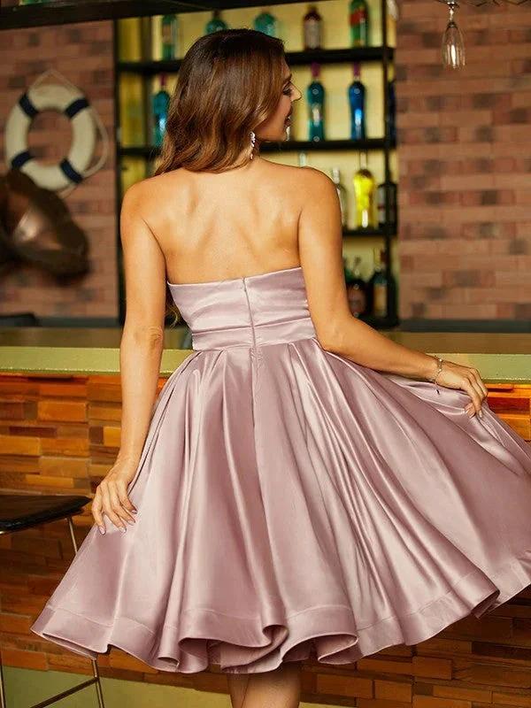Sweetheart Knee-Length Dresses SYH62 by vivymakudress