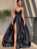 Princess Satin Sleeveless Ruffles Straps Dresses SYP126 by vivymakudress