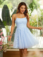 Knee Length Homecoming Dresses with Pockets Mini Dresses SYH49 by vivymakudress