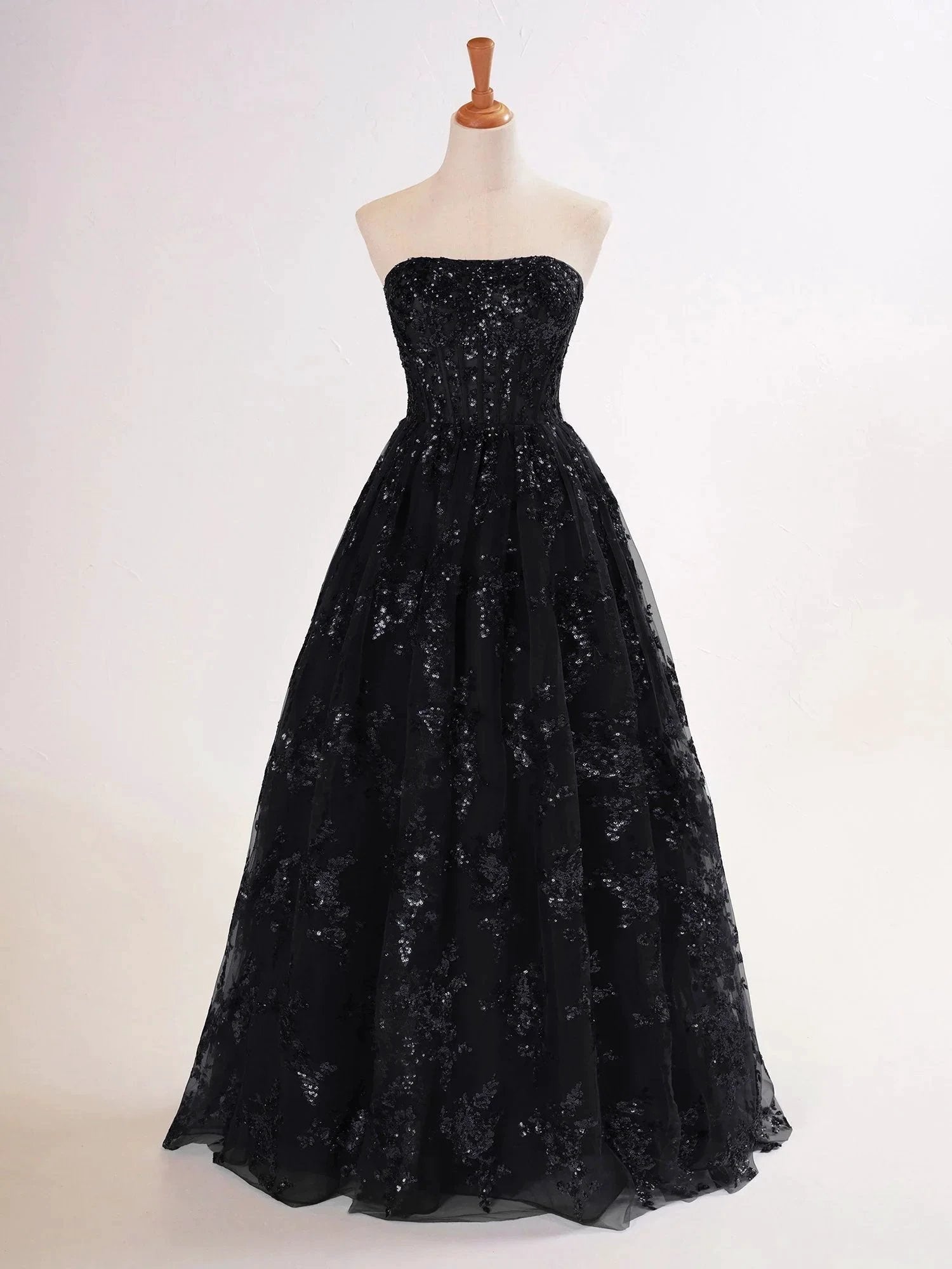 Zara |A-line Sequined Lace Long Prom Dress with Pockets by KissProm