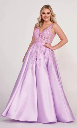 Lilac Prom Dress with 3-D Butterflies SYP58 by vivymakudress
