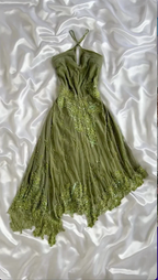 Unique Green Lace Chiffon Sequins Beaded Prom Dress Formal Evening Dress Y8308 by simplepromdress