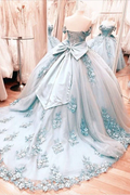 Bow Back Quinceanera Dresses Off Shoulder Ball Gown For 15th Birthday Party Y7248 by simplepromdress