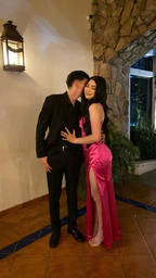 Charming Satin Mermaid Beaded Long Party Dress Slit Birthday Evening Dress Y7718 by simplepromdress