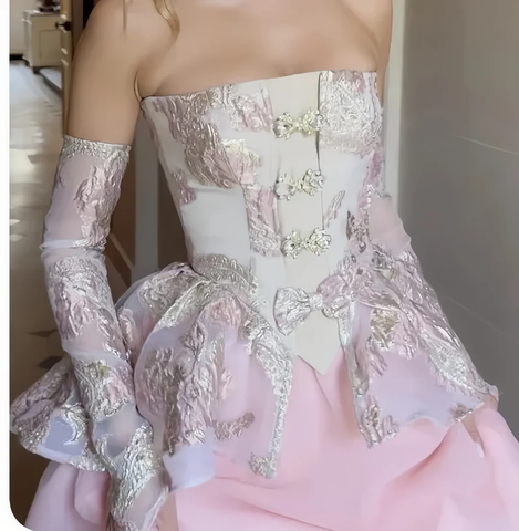 Fashion Strapless Short Prom Dress Cute Homecoming Dress Birthday Dress Y7775