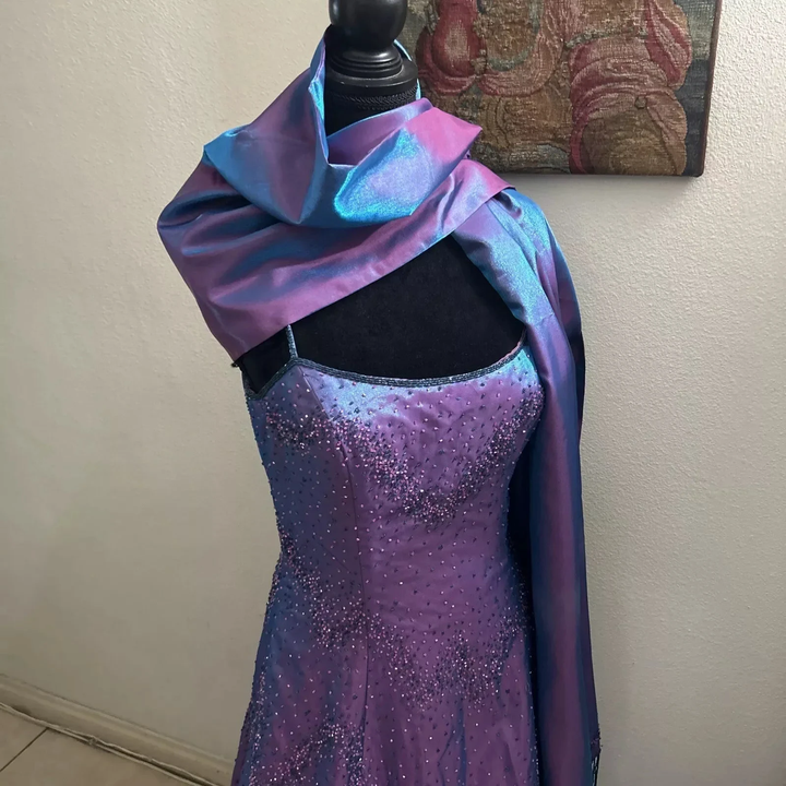 Gorgeous Purple Beaded A Line Evening Gown Spaghetti Straps Party Prom Dress Y7955 by simplepromdress