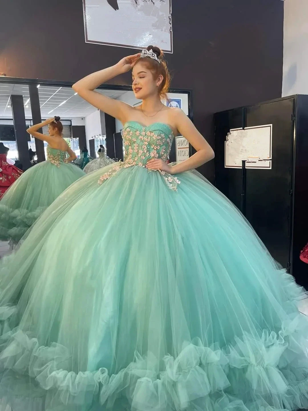 Strapless Tulle Ball Gown,Sweet 16 Dress,Princess Dress ,Y2459 by simplepromdress
