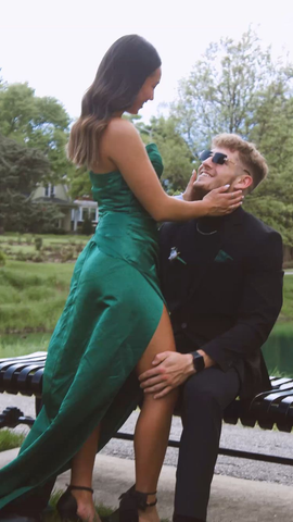 Sweetheart Green Satin Long Prom Dress,Charming Evening Dress Y1735