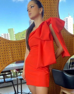 Chic Orange Homecoming Dress 18th Birthday Party Dress Y2716 by simplepromdress