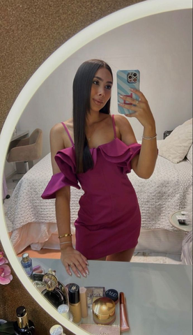 Sexy Fuchsia Dress Mini Homecoming Dress Y4879