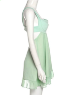 Green A-line Mini Homecoming Dress Backless Party Dress Y2510 by simplepromdress