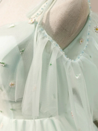 Simple Sweetheart Neck Tulle Short Dresses Puffy Green Homecoming Dresses Y2409 by simplepromdress