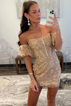 Sheath Lace Strapless Homecoming Dress with Appliques Y2998 by simplepromdress