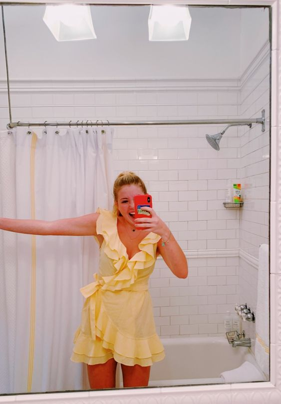 Lovely Yellow Ruffle Homecoming Dress Yellow Party Dress Y2292 Hover Image